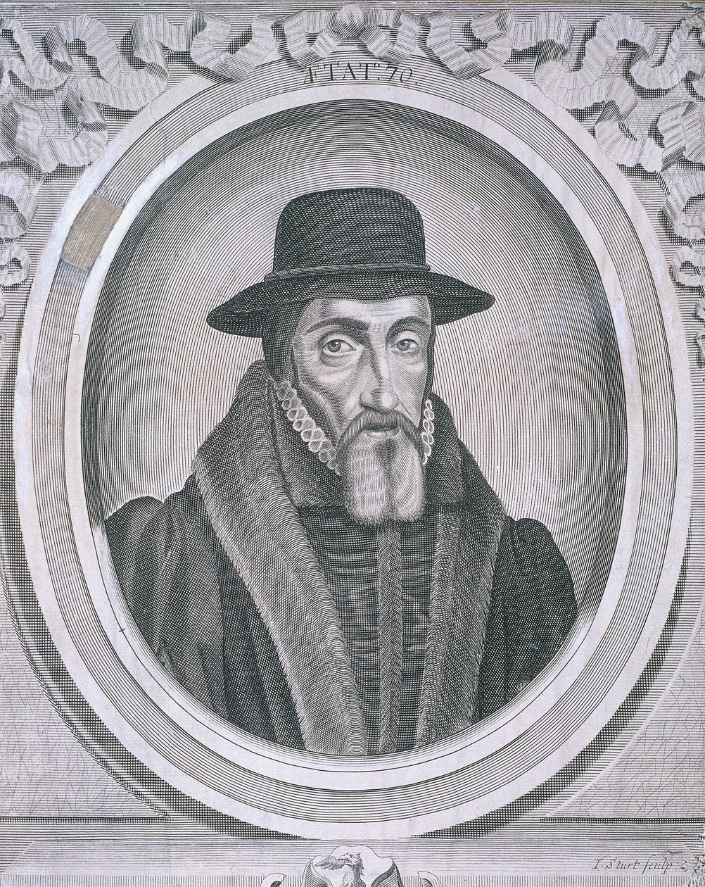 Oval portrait of John Foxe, c1570, c1700 by John Sturt