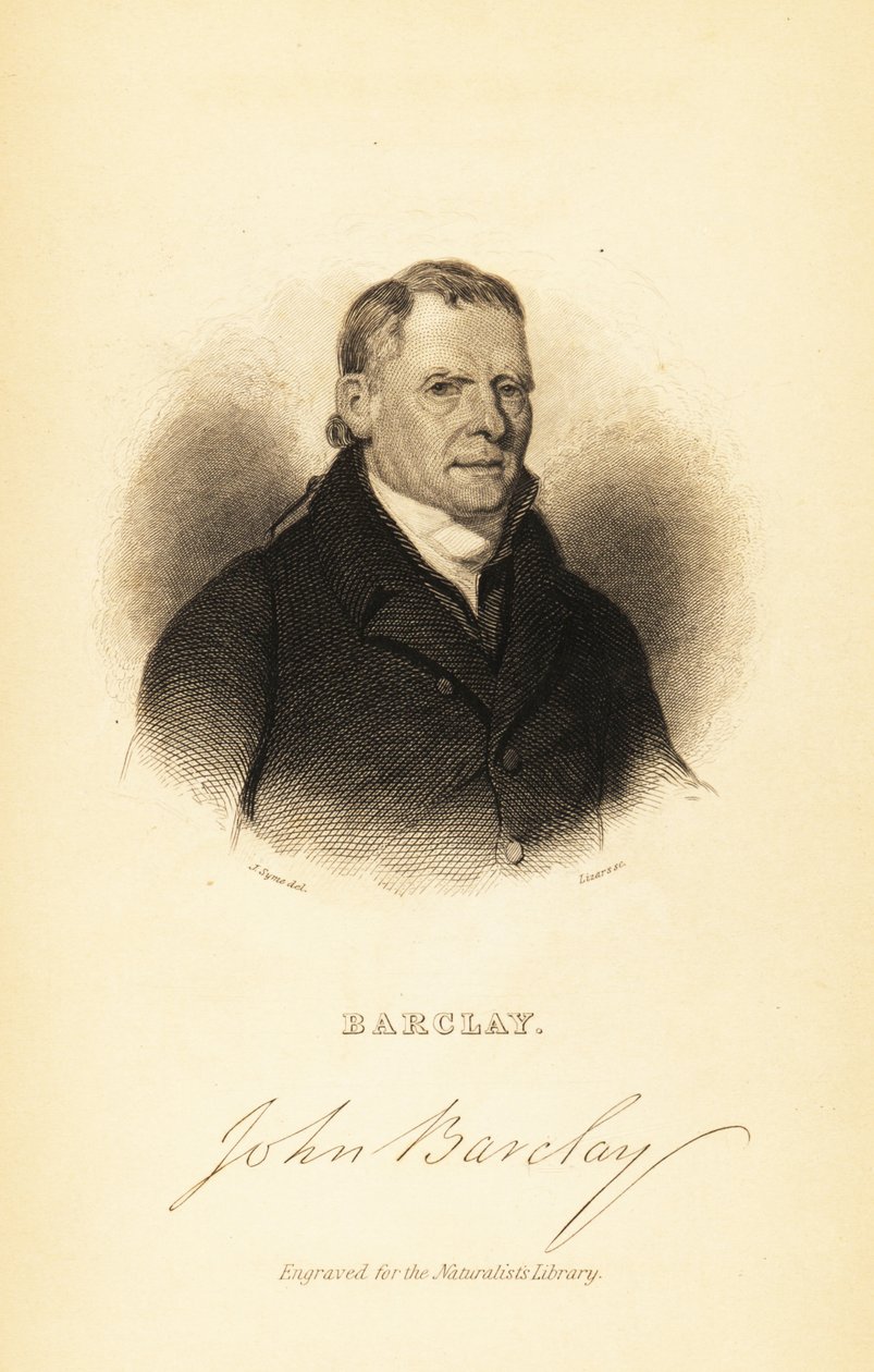 Portrait of John Barclay, Scottish comparative anatomist (1841) by John Syme