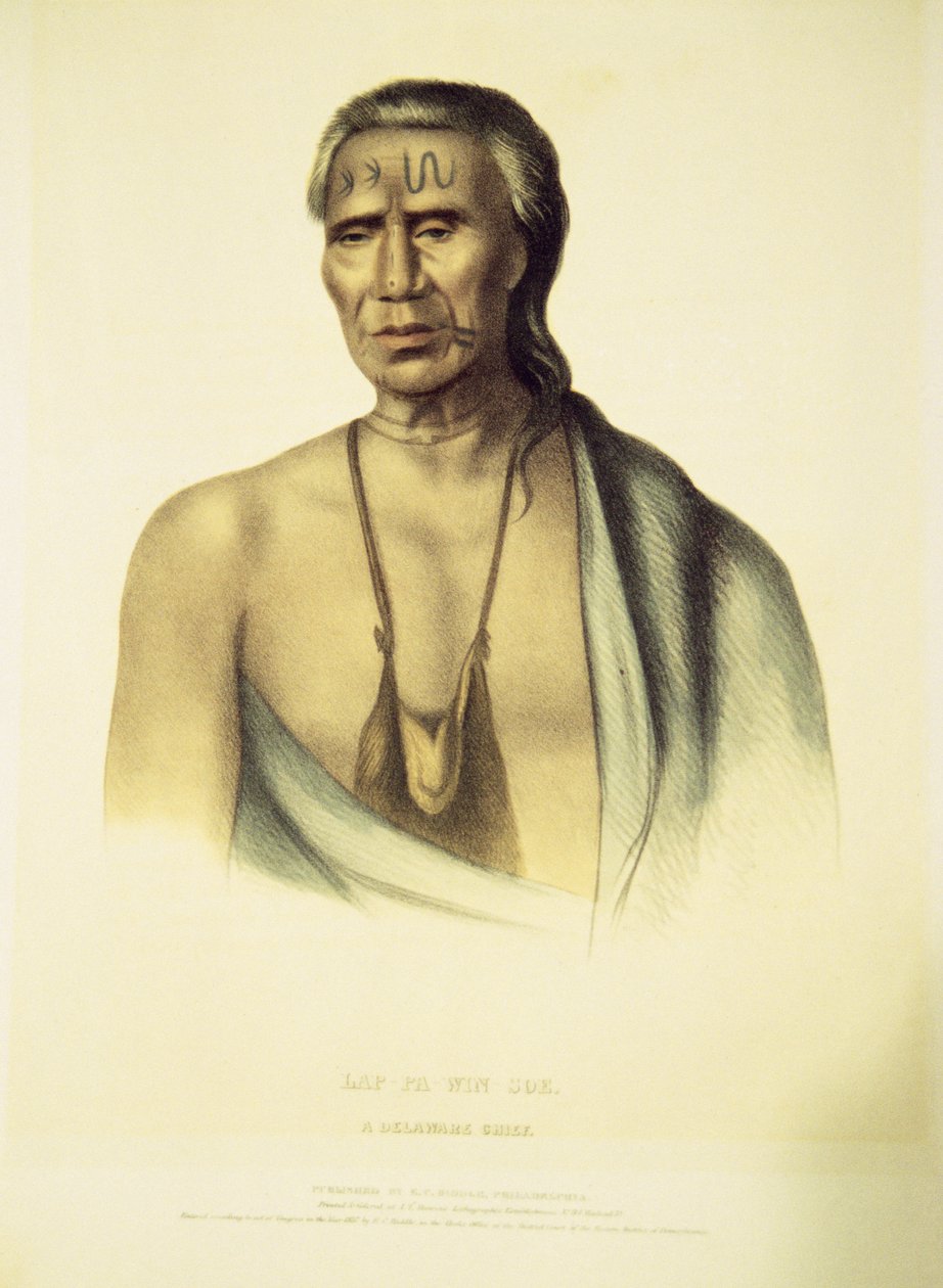 Portrait of Lap-pa-win-soe, 1837 by John T. Bowen