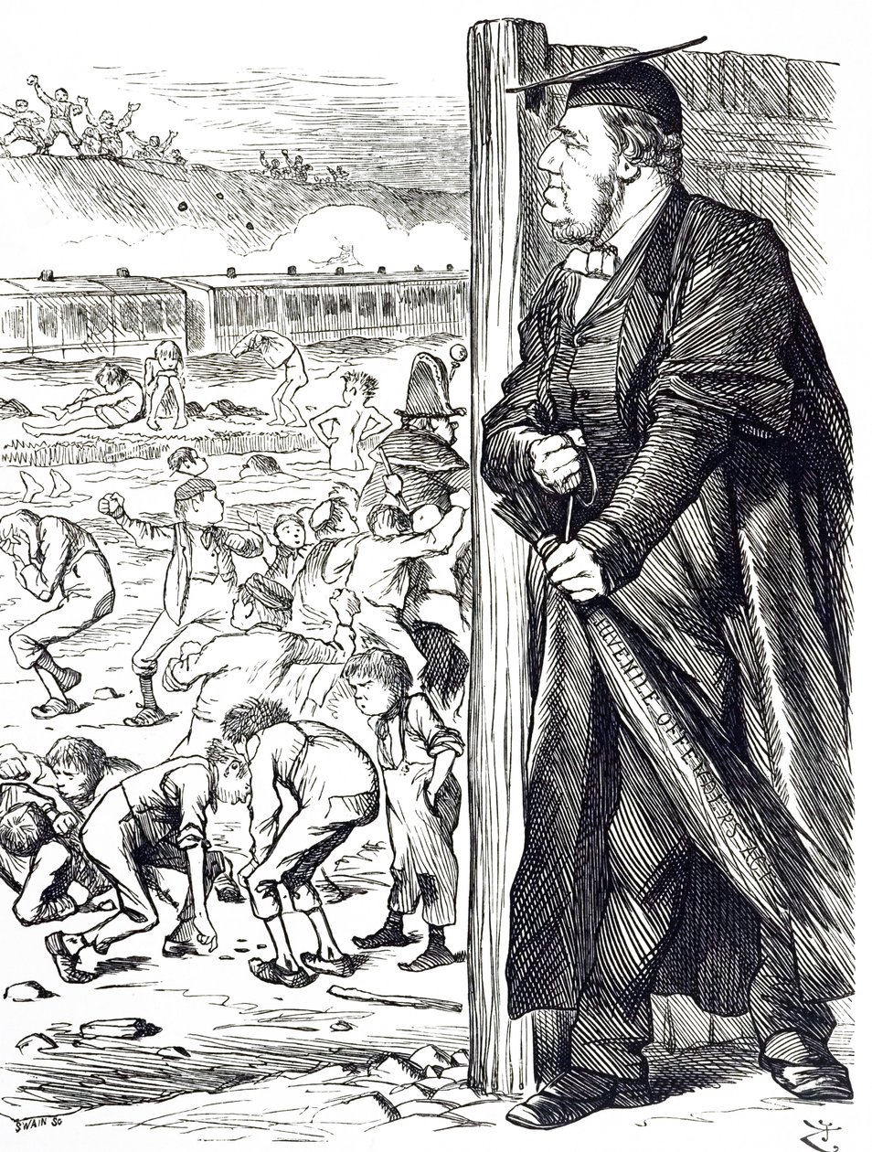 A Cartoon Depicting William Vernon Harcourt, Illustrated by John Tenniel by John Tenniel