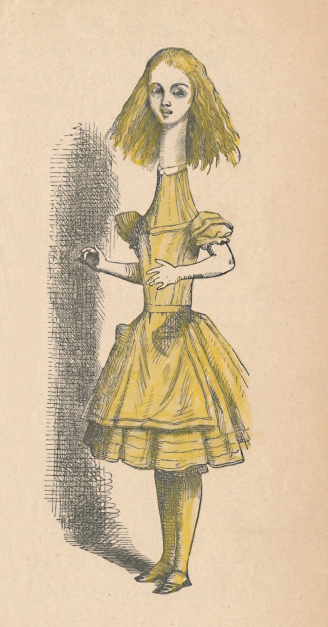 Alice with a Long Neck by John Tenniel
