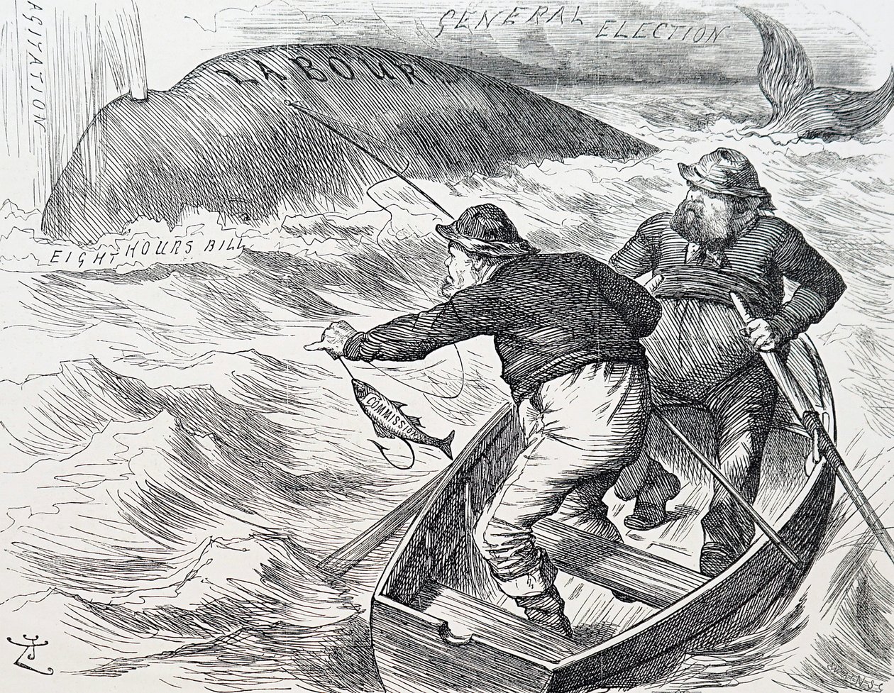 Cartoon by John Tenniel, an English illustrator, graphic humourist, and political cartoonist. 1/1/1891 by John Tenniel