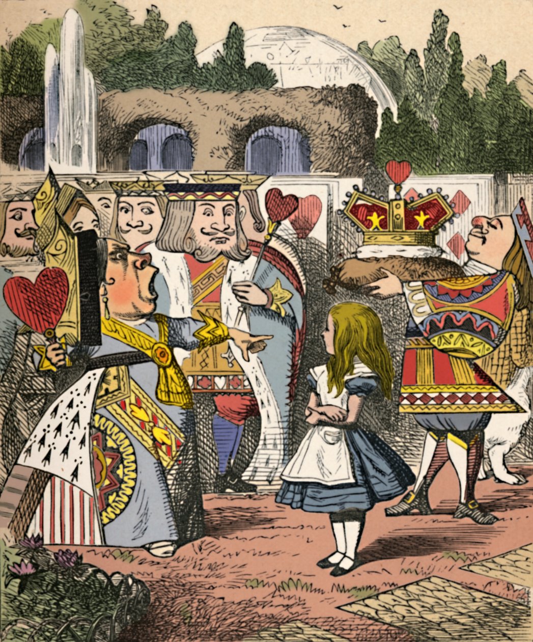 Off with her head! Alice and the Red Queen, 1889 by John Tenniel