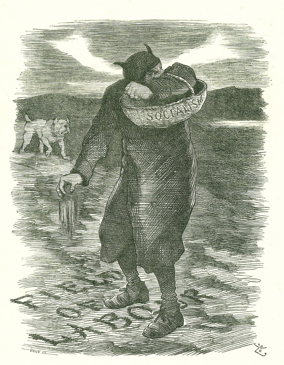 Sowing Tares: Fear that Socialism was Spreading Amongst the British Labour Force by John Tenniel
