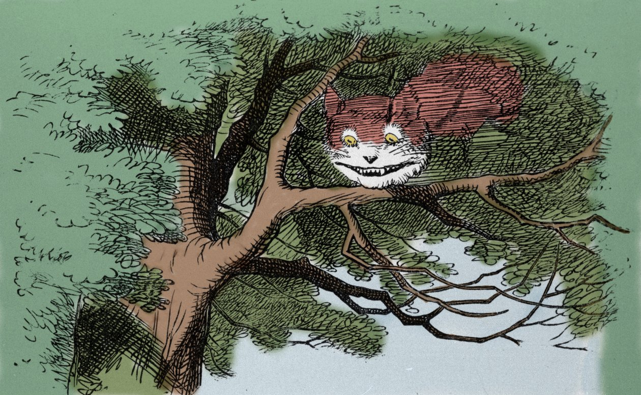 Alice and the Cat (detail) by John Tenniel