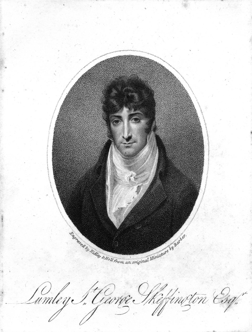 Sir Lumley St. George Skeffington, graviert von Ridley und Holl, 1806