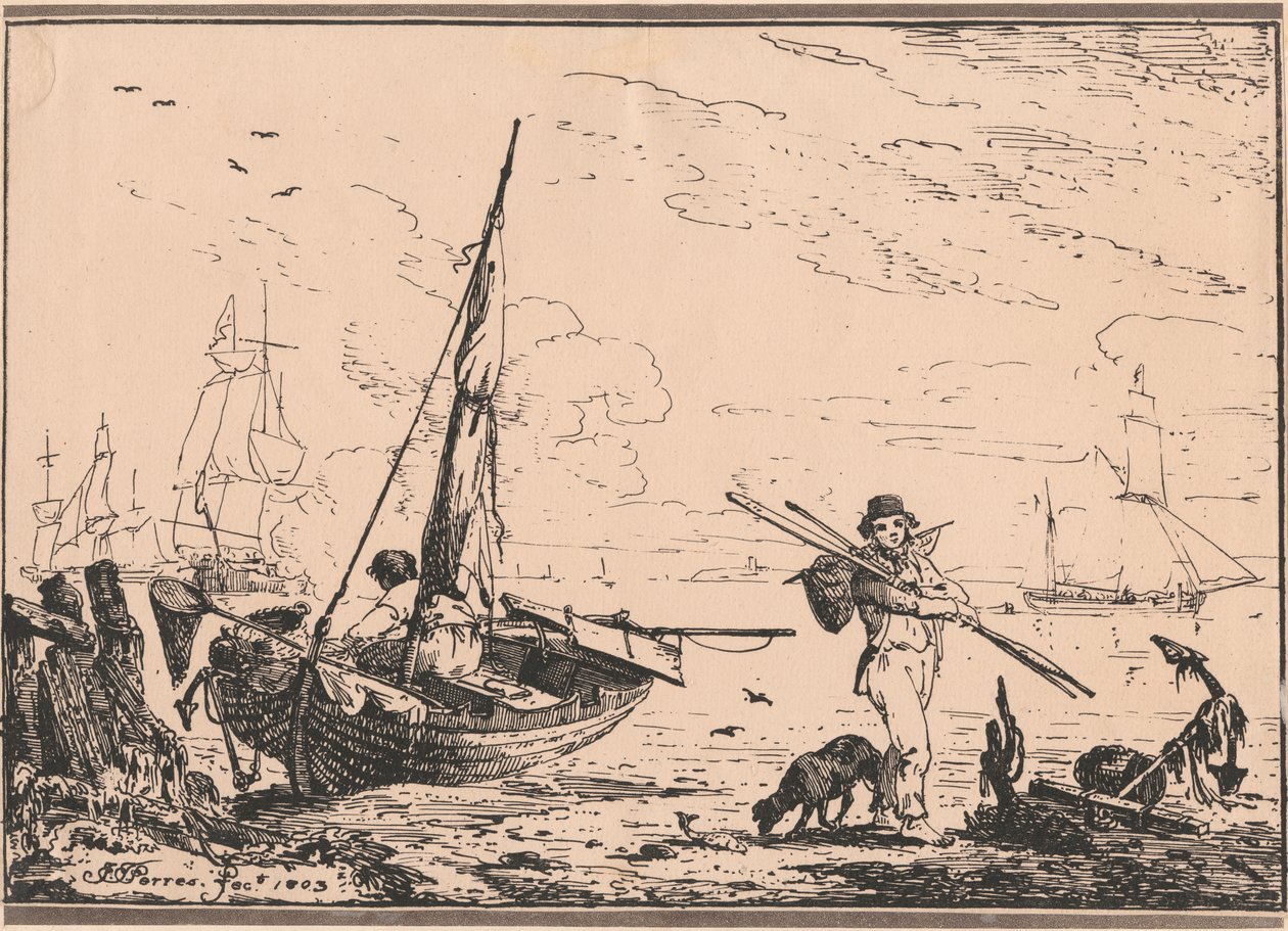 Harbour Scene by John Thomas Serres