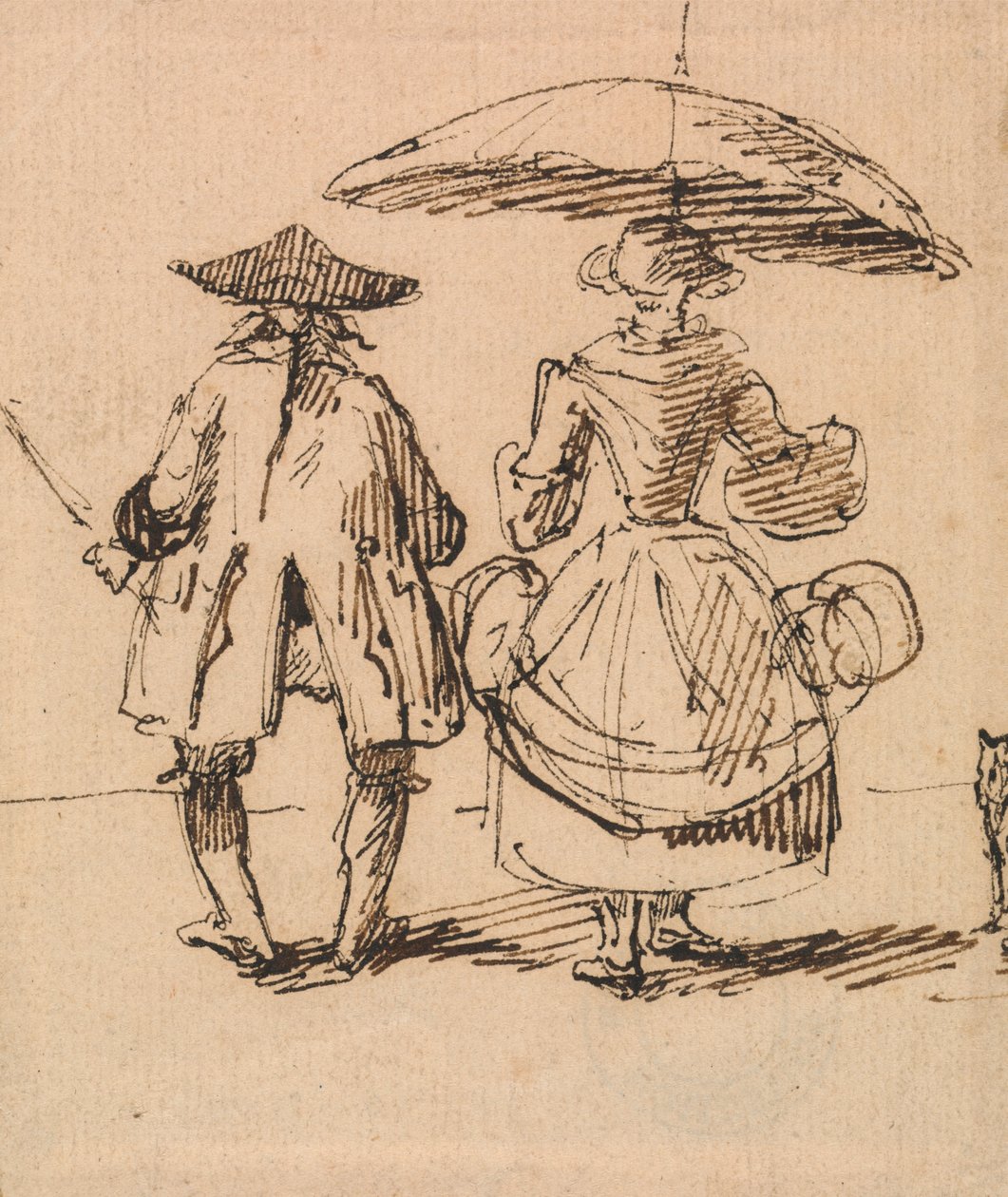 Joseph Nollekens R.A. and Mrs. Nollekens: The Pair of Compasses and the Pair of Callipers Side by Side by John Thomas Smith