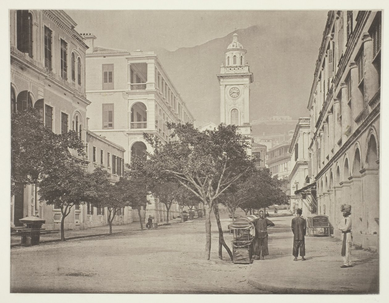 The Clock-Tower, Hong Kong by John Thomson
