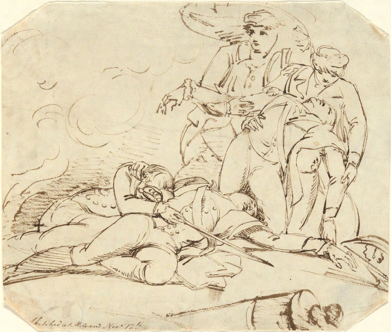 Death of General Montgomery in the Attack on Quebec, 31 December 1775 by John Trumbull