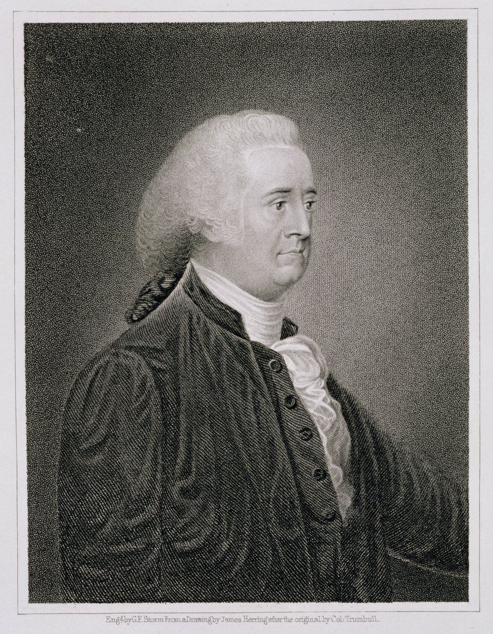 John Rutledge (1739-1800), engraved by G.F. Storm after a drawing of the original by James Herring by John Trumbull
