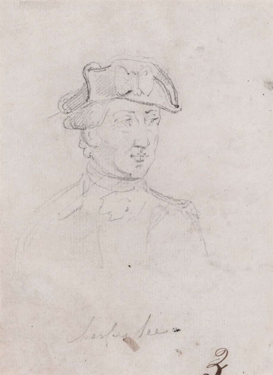 Major General Charles Lee (study) by John Trumbull