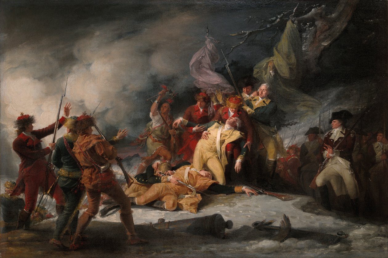 The Death of General Montgomery in the Attack on Quebec, December 31, 1775 by John Trumbull