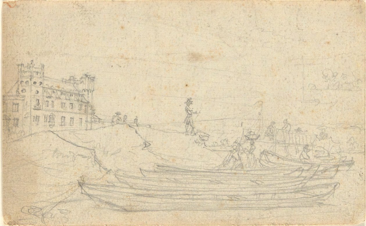 Untitled, from folio: Sketches in France & Germany, one of 22 sheets in Folio B by John Trumbull