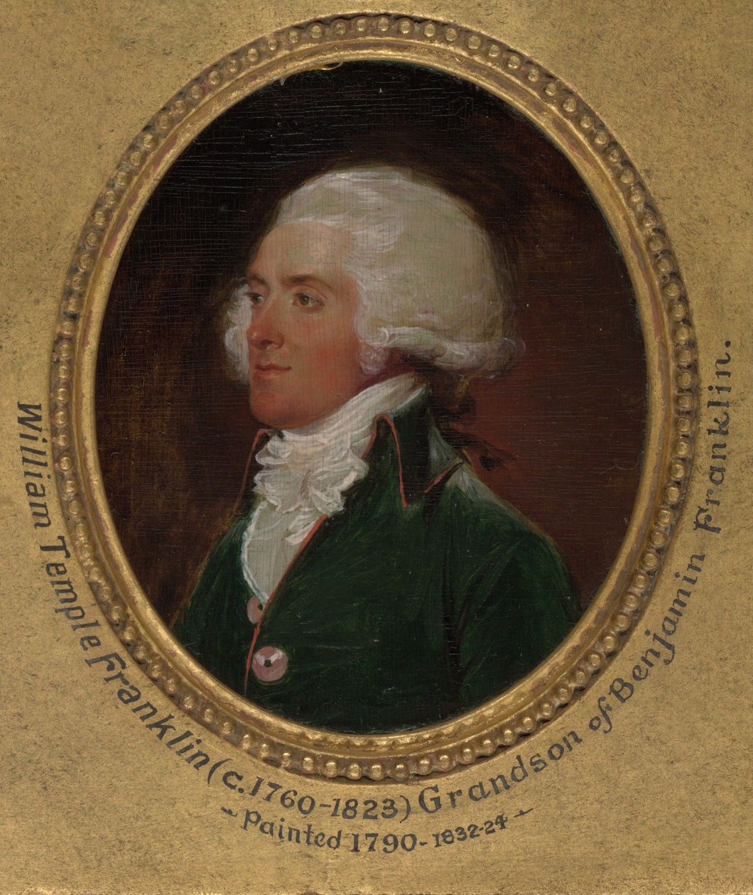 John Flaxman Modeling the Bust of William Hayley by John Trumbull