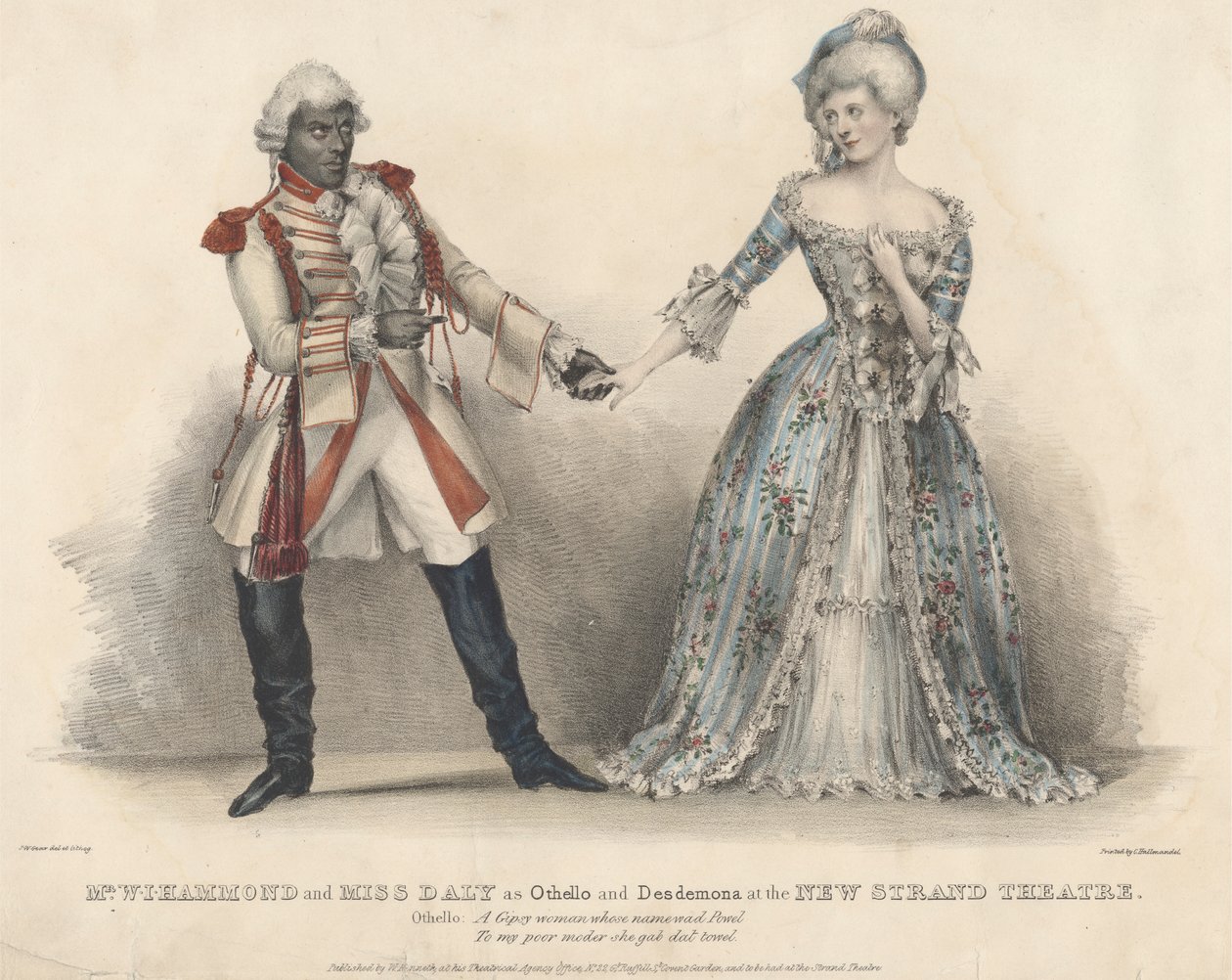 Mr. W. J. Hammond and Miss Daly as Othello and Desdemona at the New Strand Theatre by John W. Gear