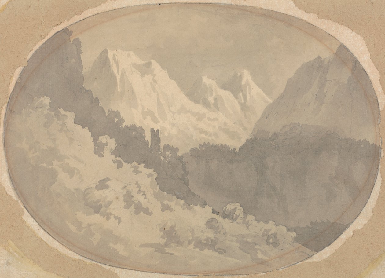 Alpine Scene by John Warwick Smith