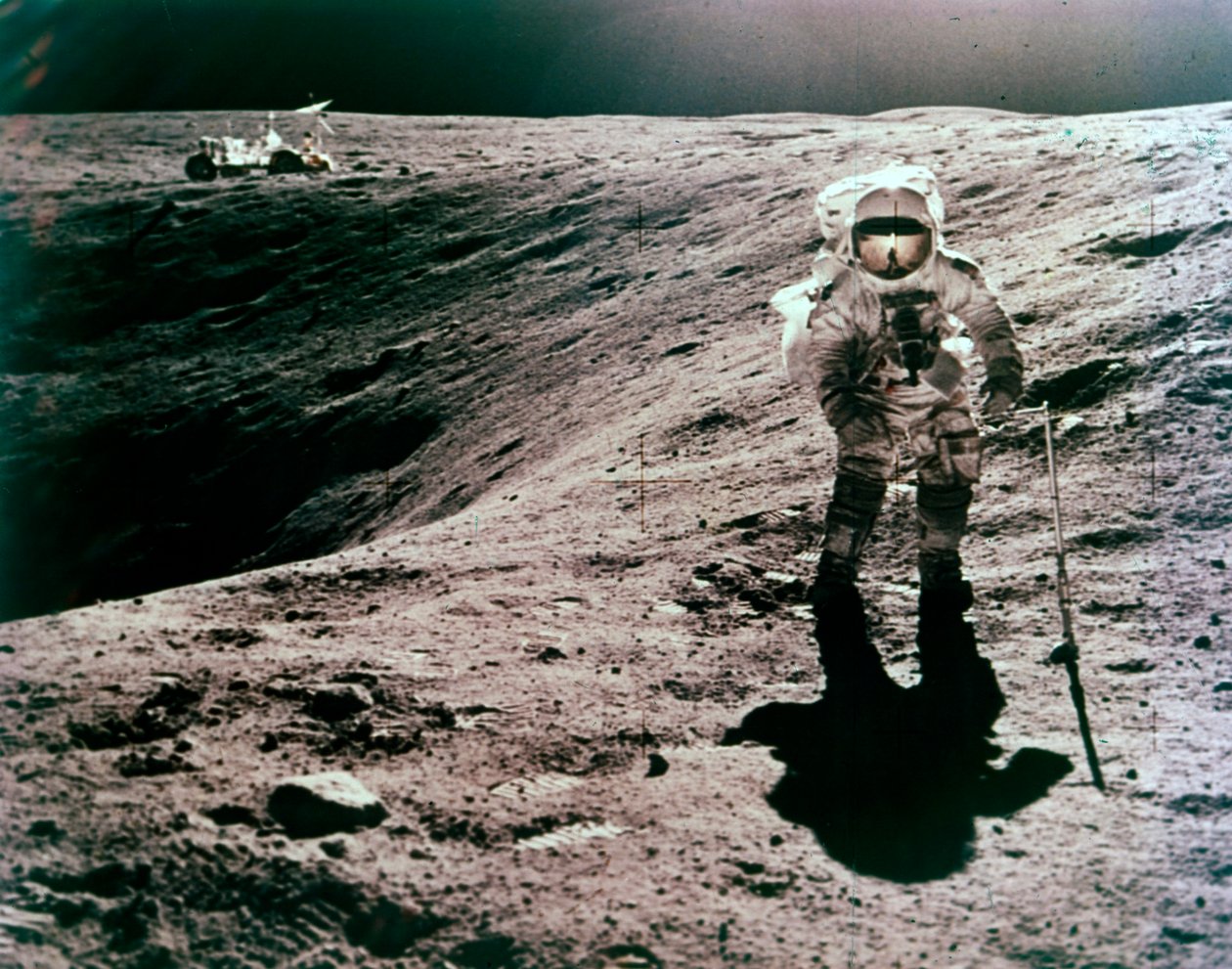 Astronaut Charles Duke at the Descartes Landing Site, Apollo 16 Mission by John Watts Young