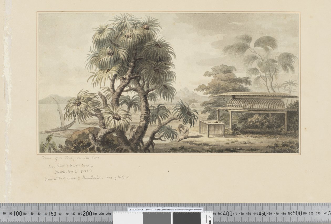 View of a Tomb on Sea Shore by John Webber
