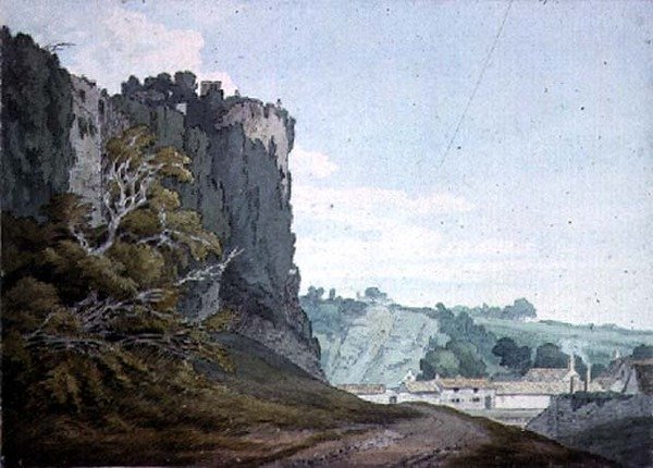 Part of Chepstow Castle, Monmouthshire by John White Abbott