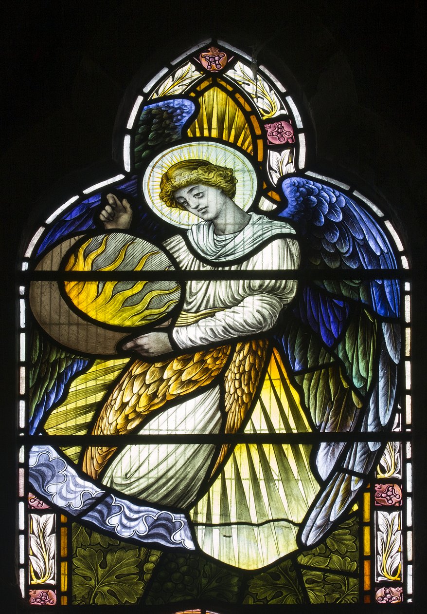 Angel Holding The Sun by John William Brown
