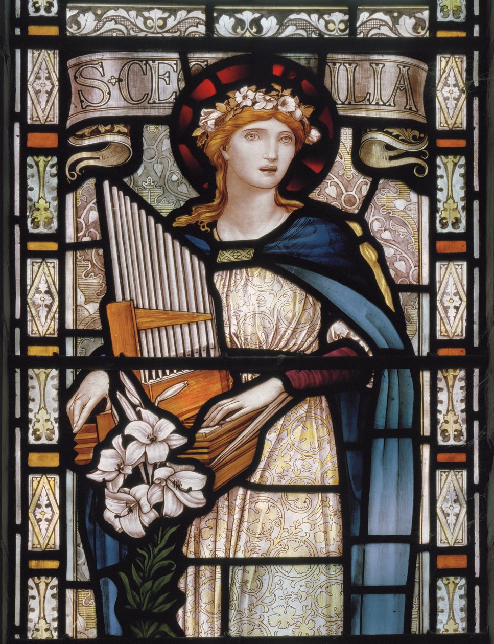 St Cecilia by John William Brown