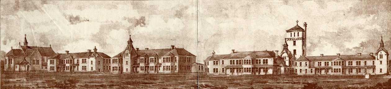 The Newcastle upon Tyne Lunatic Asylum, Coxlodge, c.1829 by John William Dyson