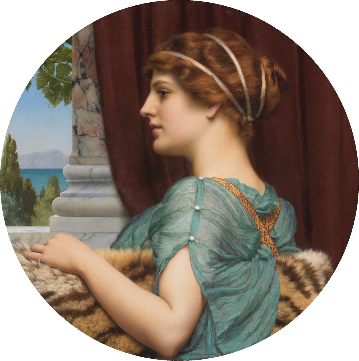 A Pompeian Lady by John William Godward