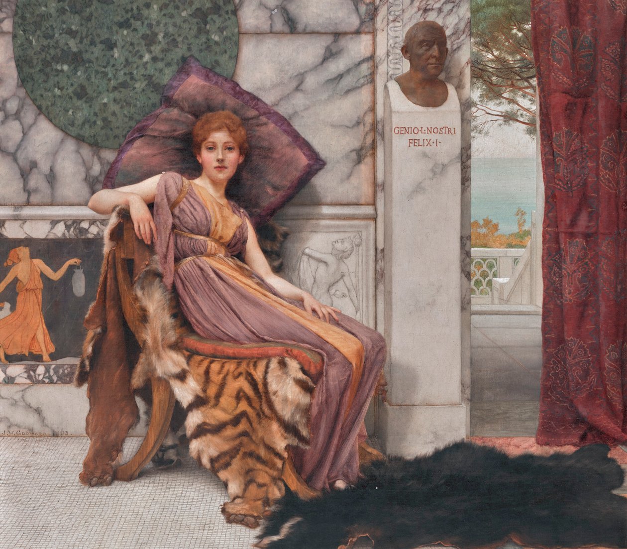 Il Dolce Far Niente (1893) by John William Godward