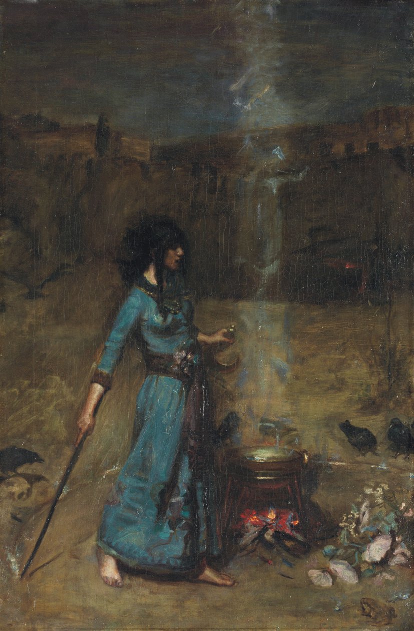 Study for The Magic Circle by John William Waterhouse