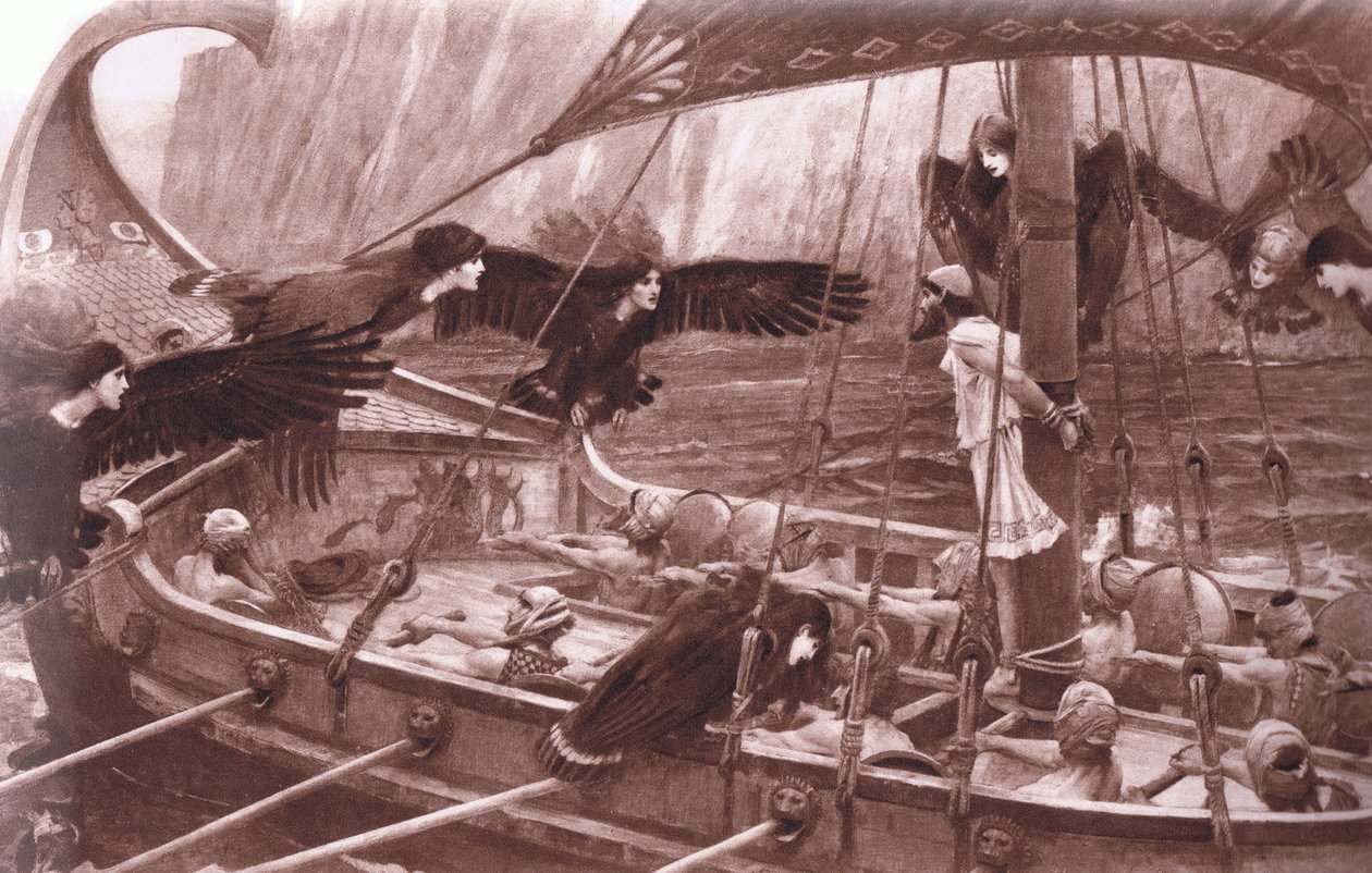 Ulysses and the Sirens, from MacMillan School Posters by John William Waterhouse