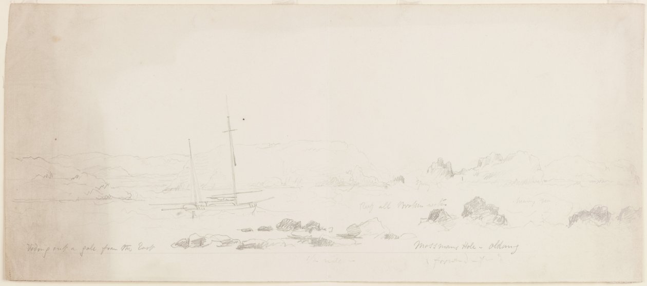 Riding Out a Gale from the East Mossmans Hole-Oldang by John Wilson Carmichael