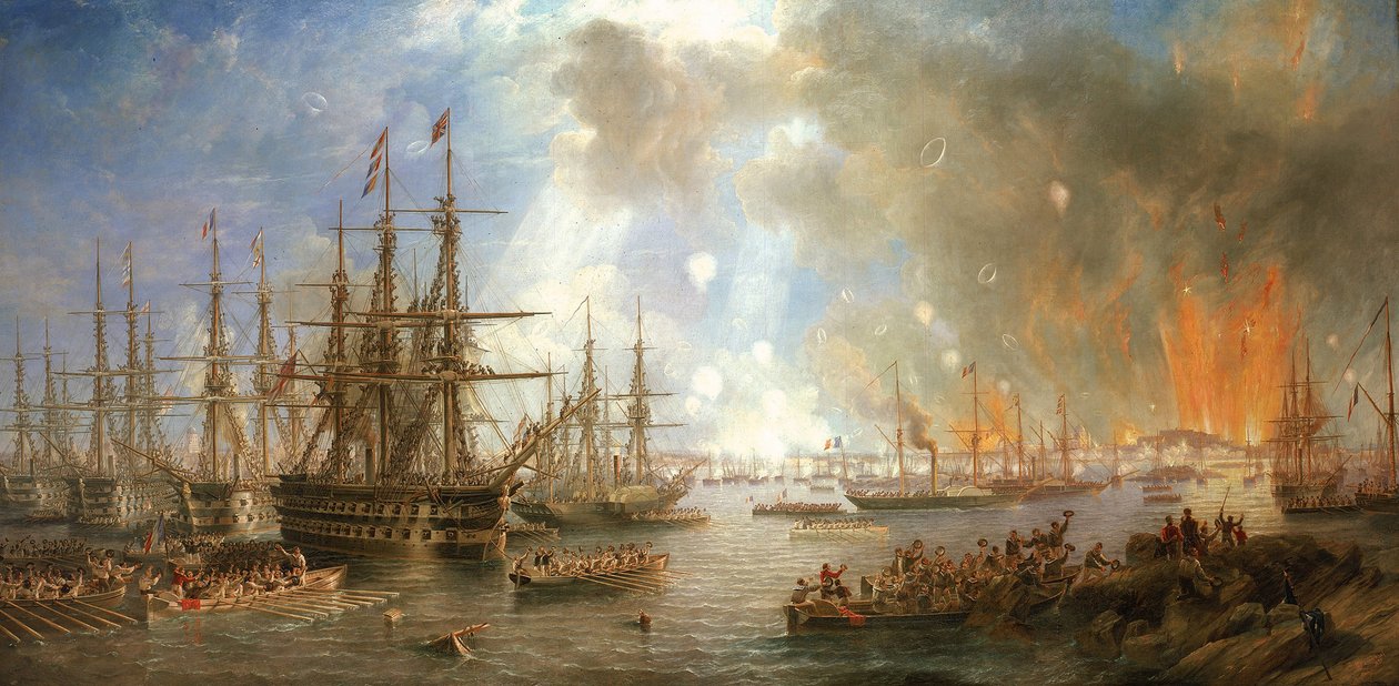 The bombing of Sveaborg, August 9 by John Wilson Carmichael