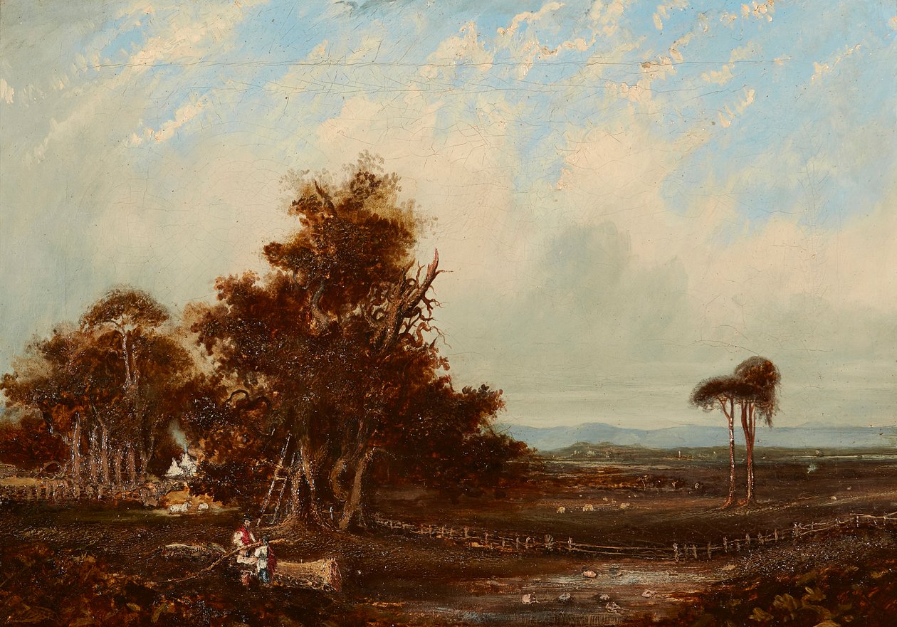 Conversing Over a Branch by John Wilson Ewbank
