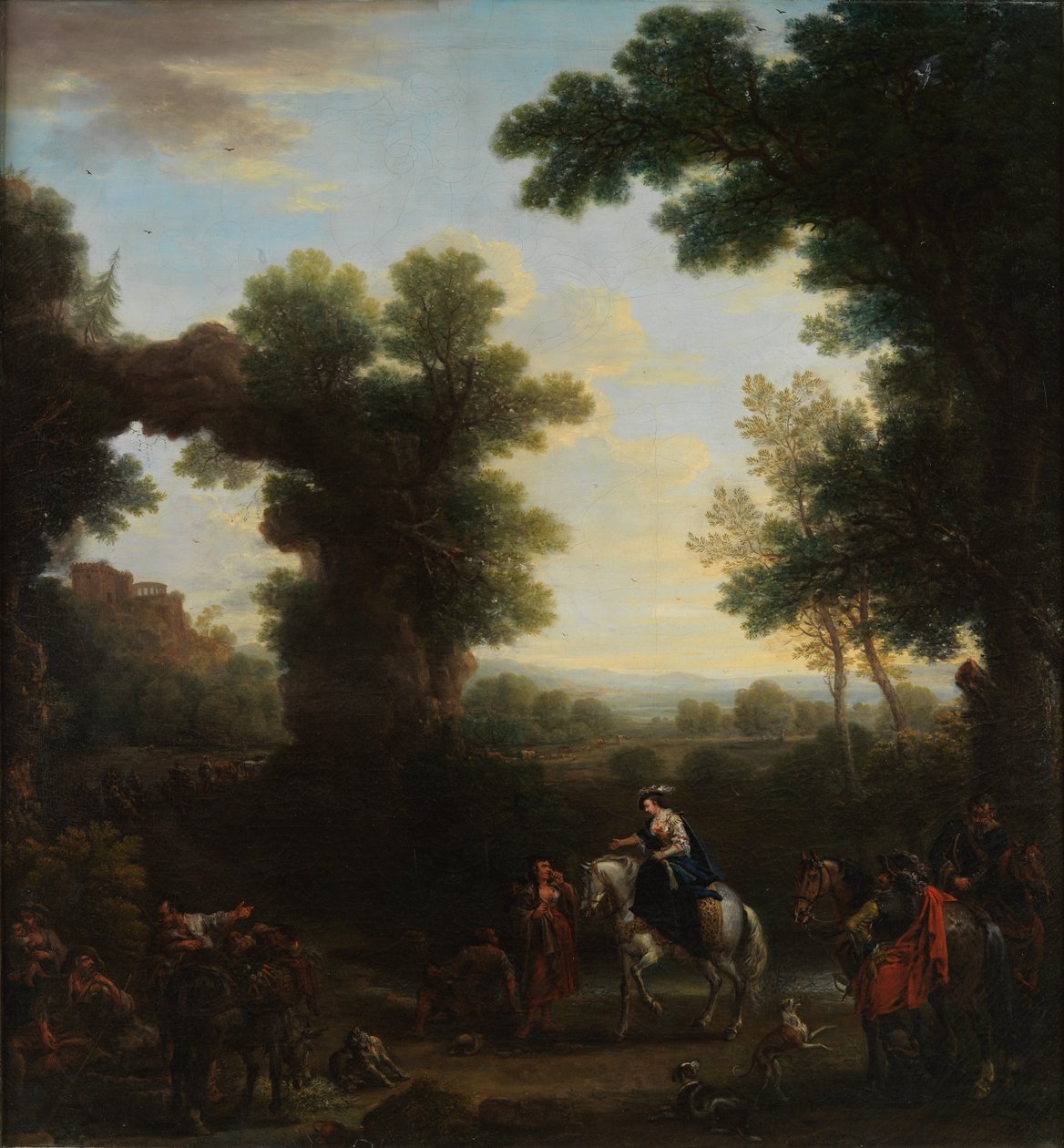 Classical Landscape with Roman Figures by John Wootton