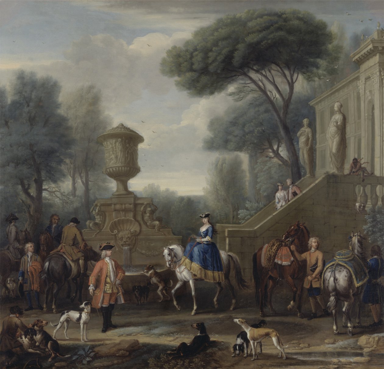 Preparing for the Hunt by John Wootton