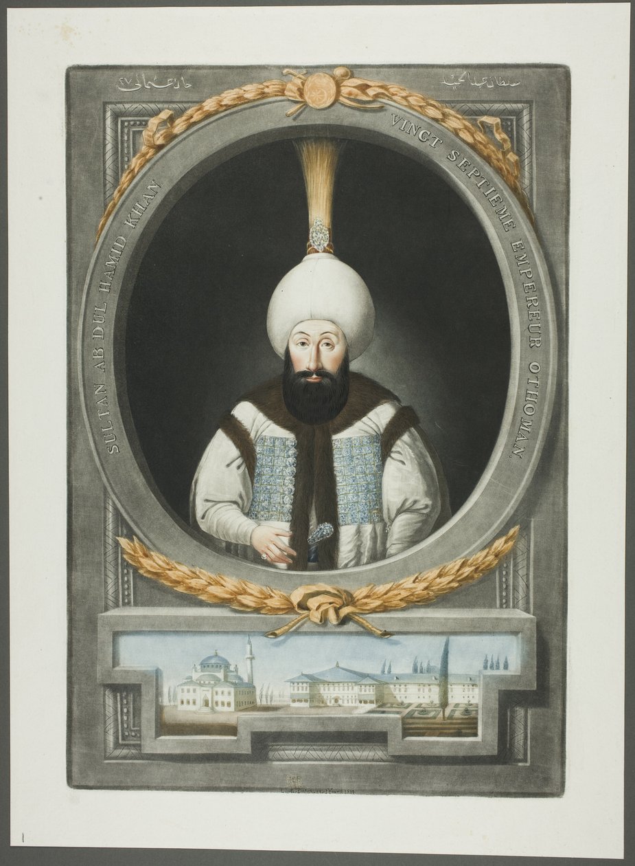 Abdul Hamid Khan, from Portraits of the Emperors of Turkey by John Young