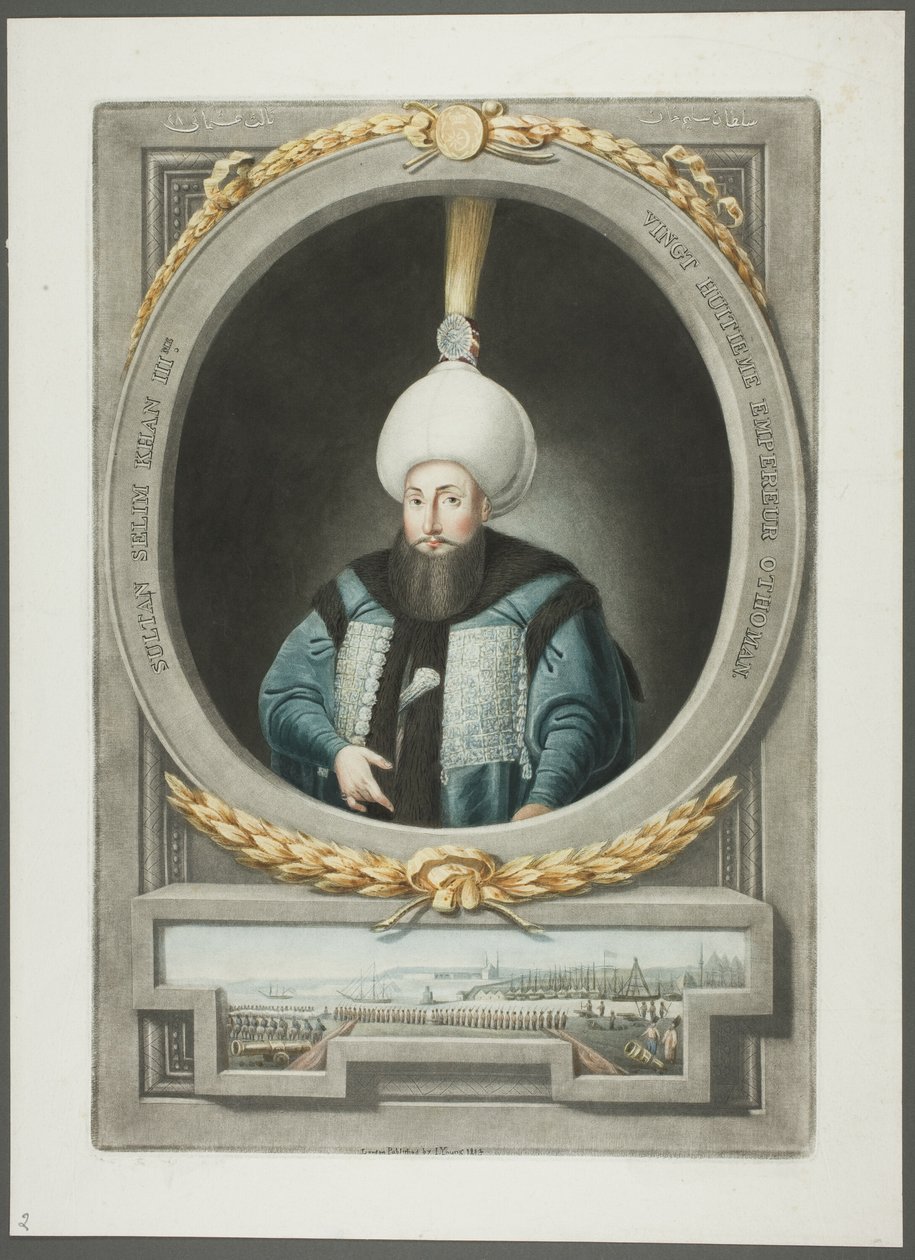 Selim Kahn III, from Portraits of the Emperors of Turkey by John Young