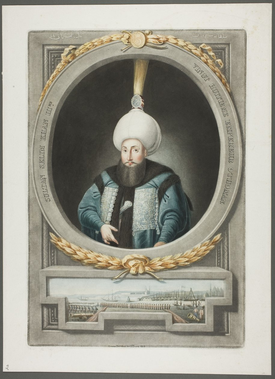 Selim Kahn III, from Portraits of the Emperors of Turkey by John Young