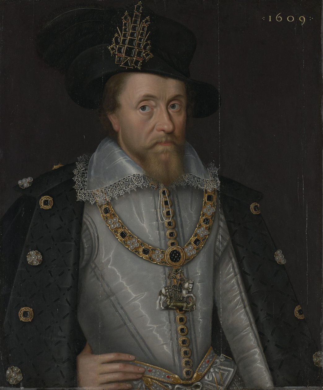 King James I of England and VI of Scotland (1566–1625) by John de Critz