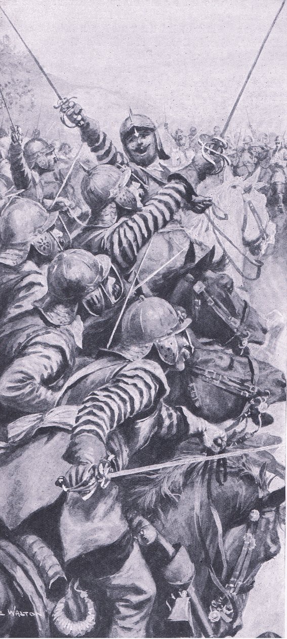 Cavalry Engagement at the Battle of Edgehill, 23 October 1642 by John de Walton