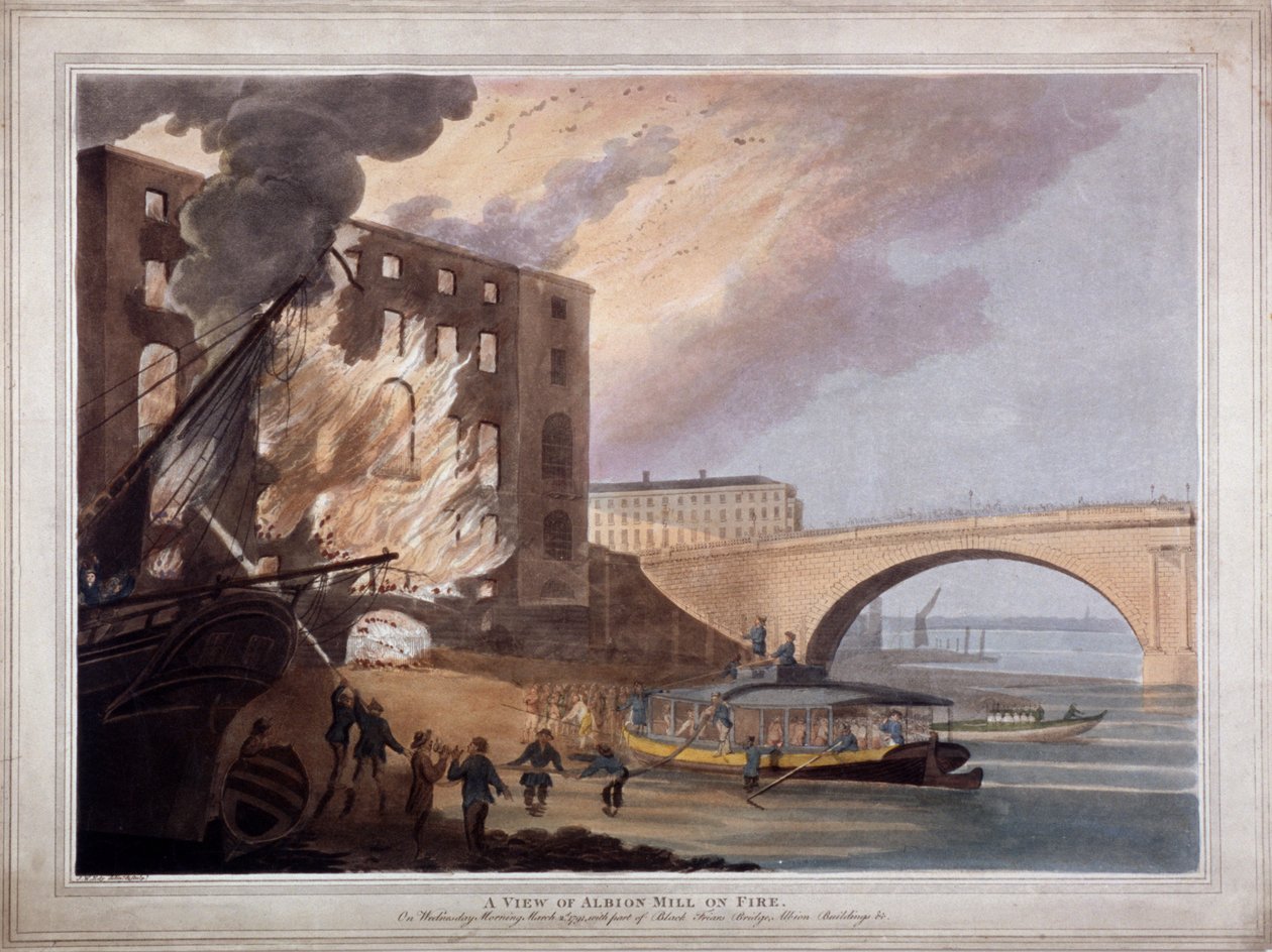 Albion Place, Southwark, London, 1791 by John william Edy