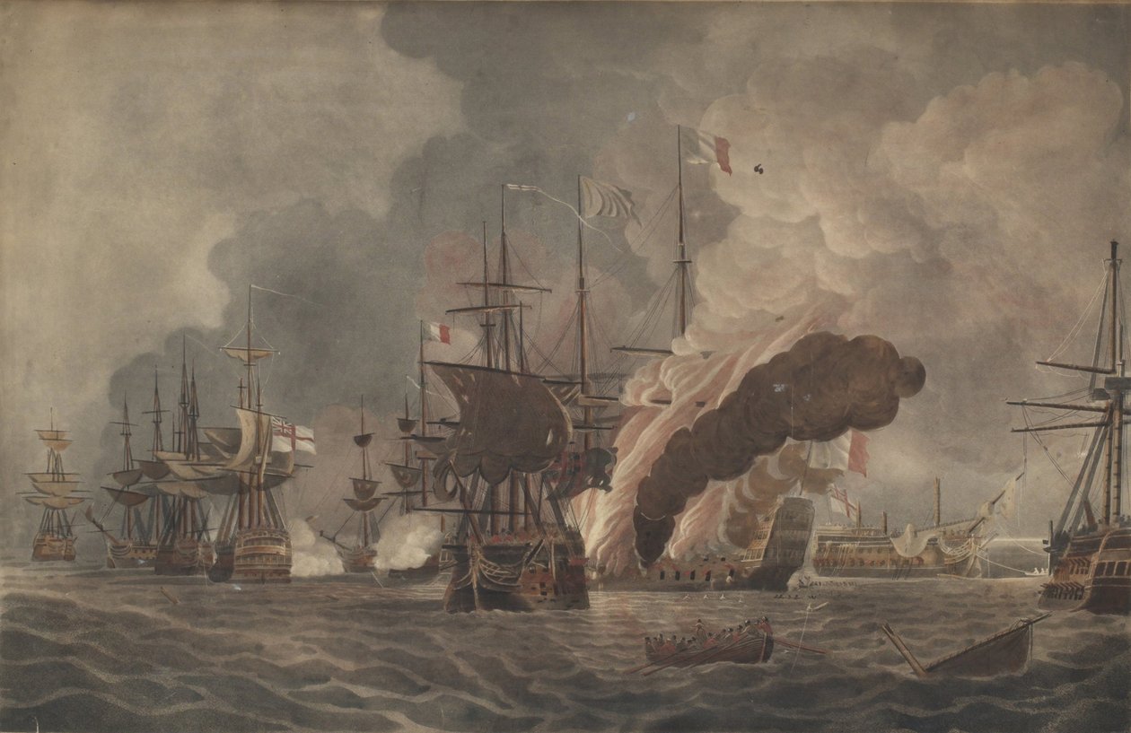 The Battle of the Nile by John william Edy