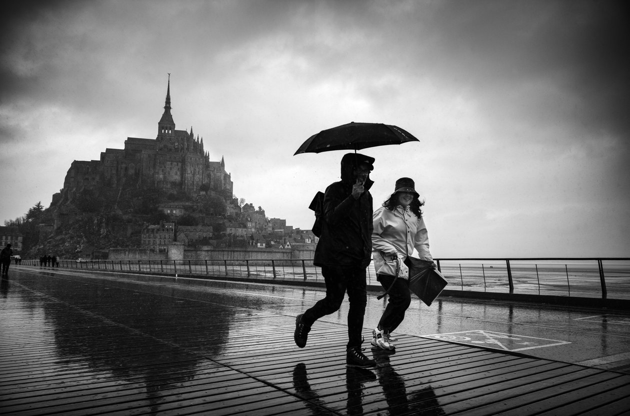 On route to Mont St Michel, 2022 by Jon Nicholson