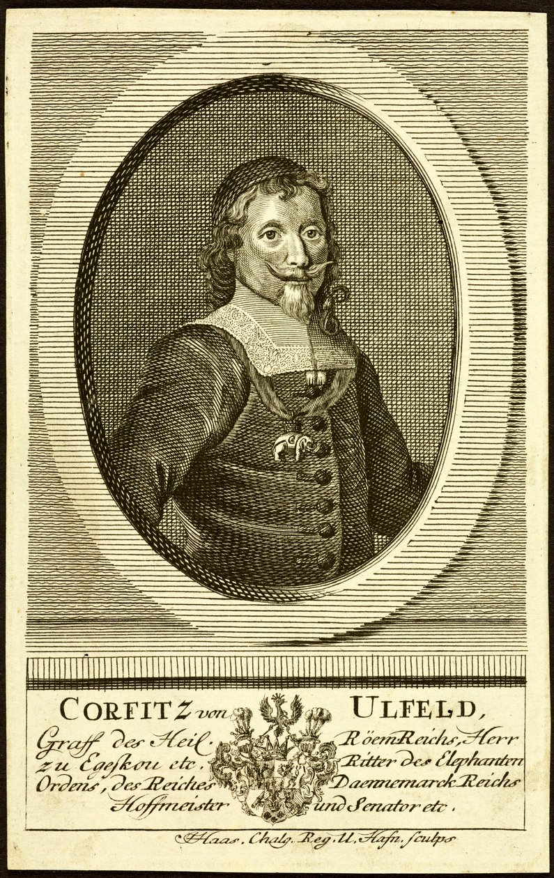 Portrait of Corfitz Ulfeldt 1606-1664 by Jonas Haas
