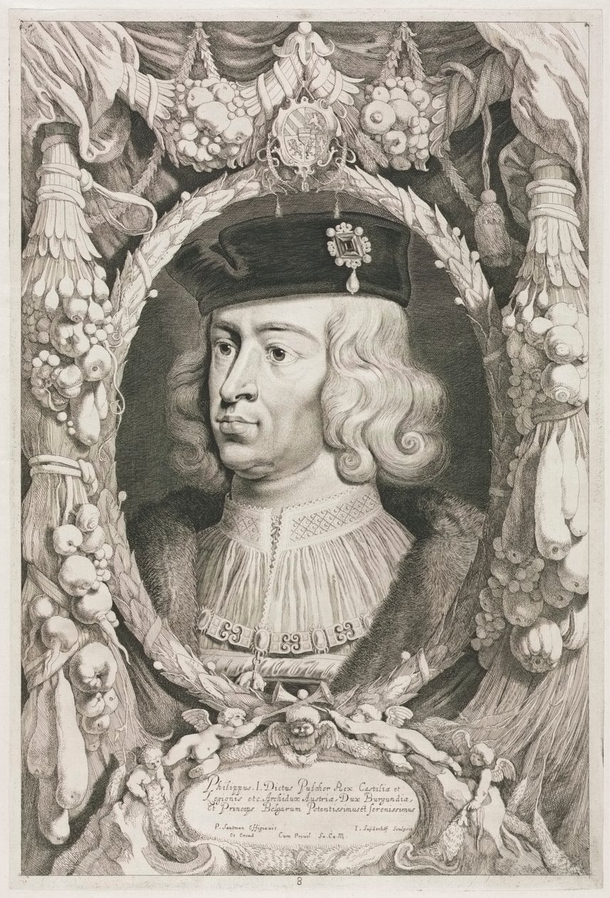 The Dukes of Burgundy: No. 8. Portrait of Philippe I (the Handsome) of Castile by Jonas Suyderhoef