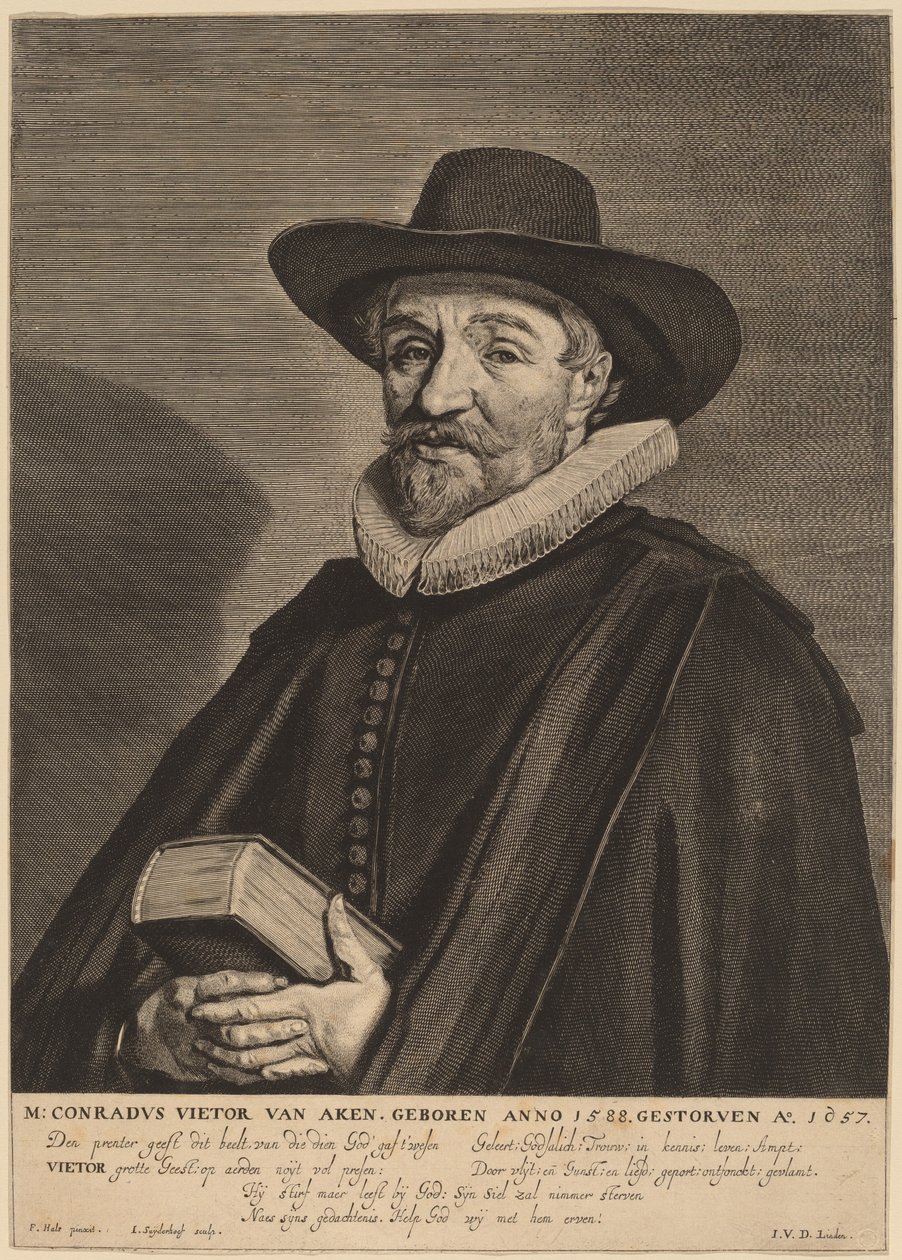 Conrad Vietor van Aken by Jonas Suyderhoff after Frans Hals
