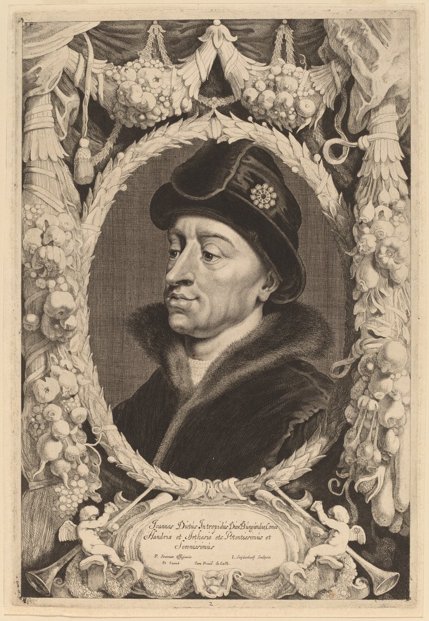 John the Fearless, Duke of Burgundy by Jonas Suyderhoff after Pieter Claesz Soutman