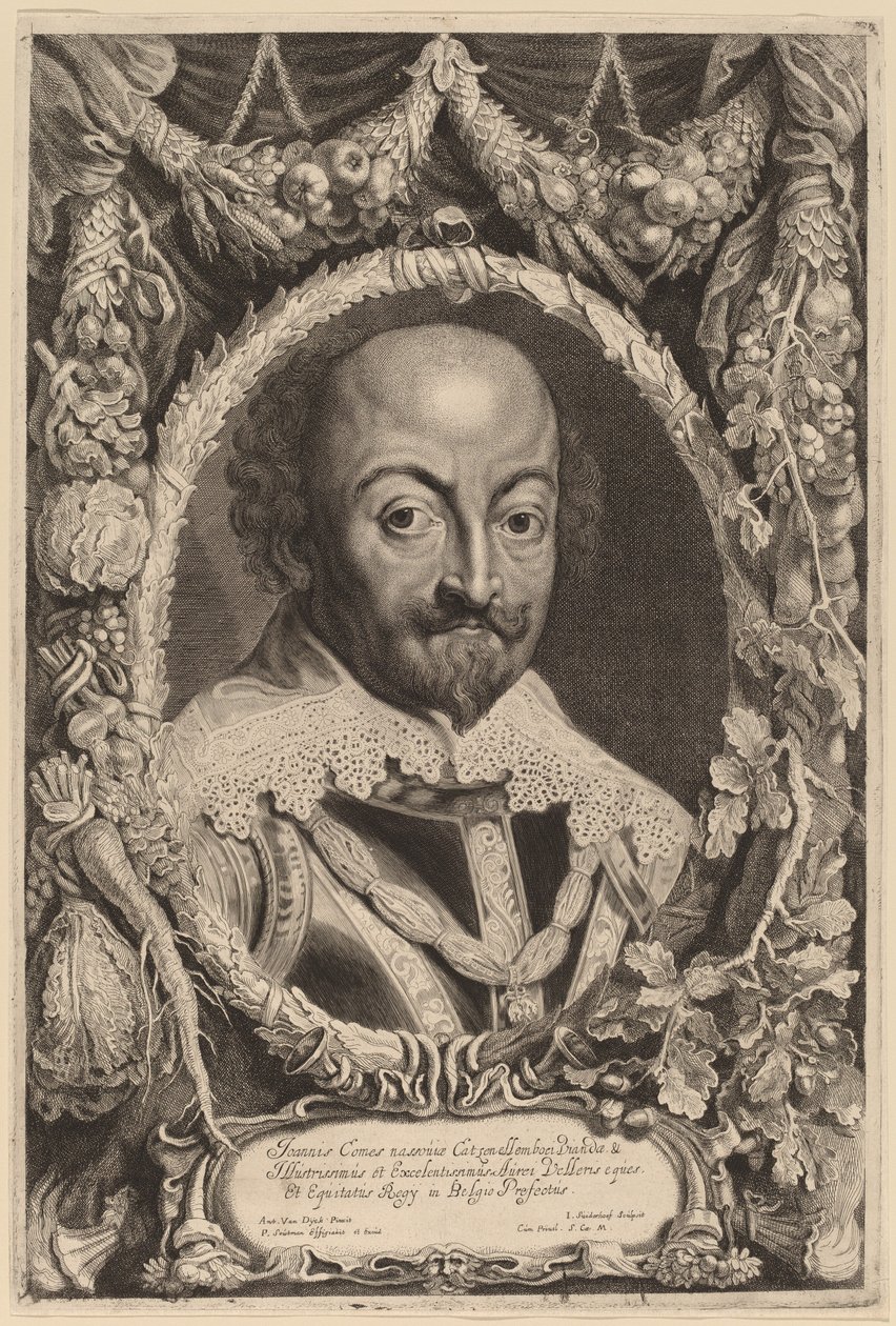 John, Count of Nassau by Jonas Suyderhoff after Sir Anthony van Dyck