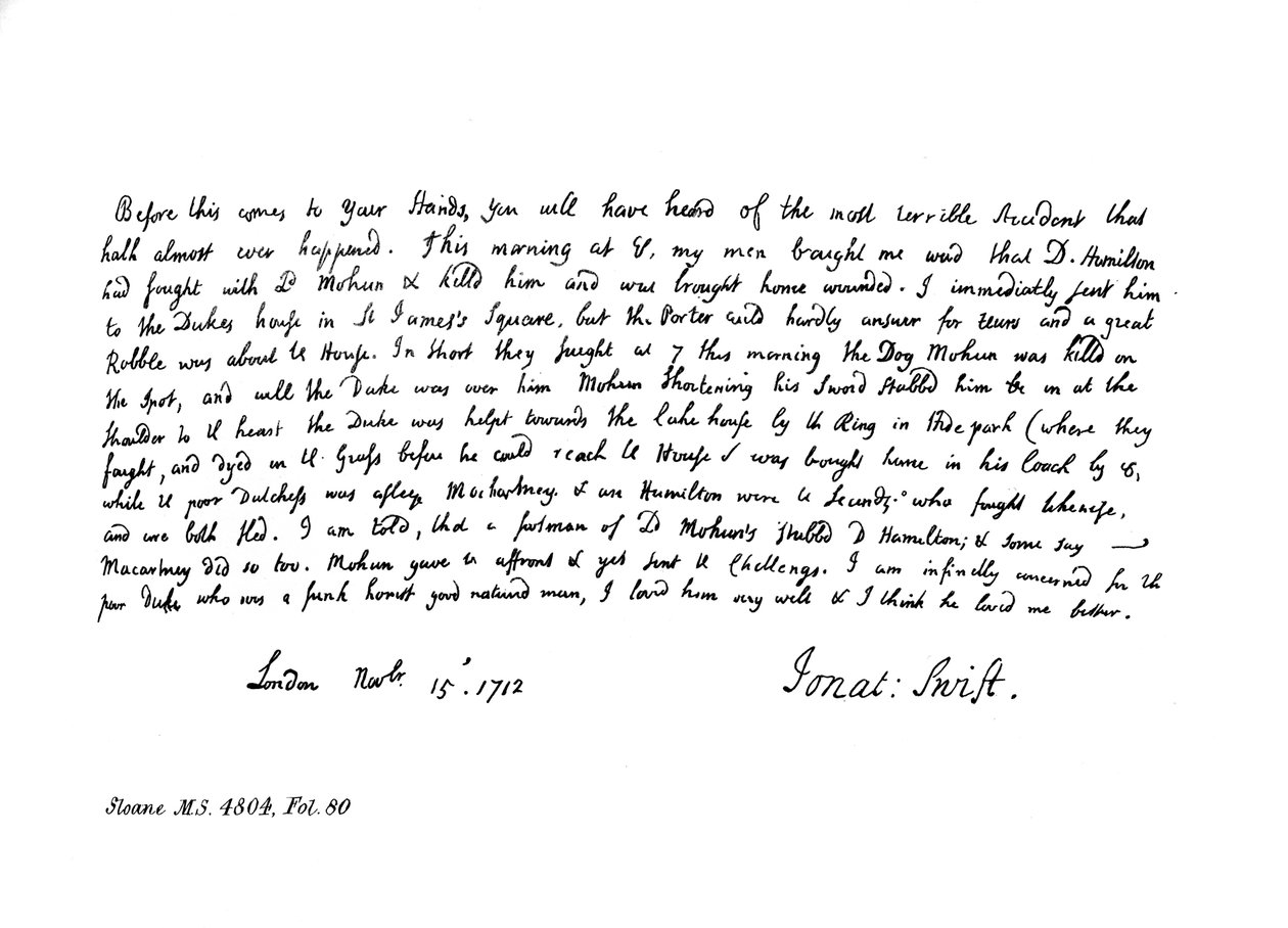 Extract from Dean Swift